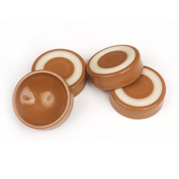 Caster Cups set-of-4 anti-slip - Caramel
