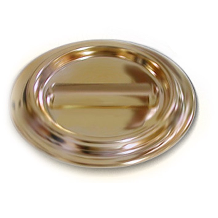 Caster Cup Lucite – Brass-plated