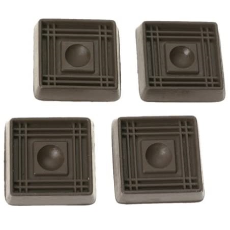 Caster Cups set-of-4 Rubber – Brown