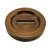 Caster Cup Wood J-37 - Walnut Satin