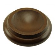 Caster Cup Wood SPS - Walnut Satin
