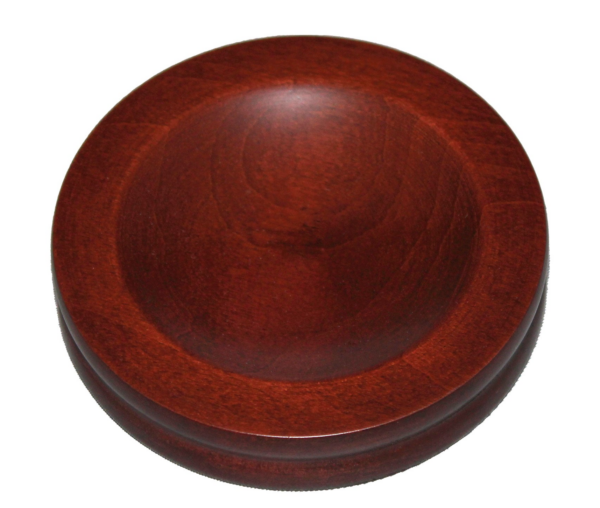Caster Cup Wood J-36 - Mahogany Satin